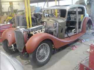 Alvis 1936 Restoration - First offering up of the wings