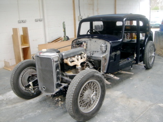 Alvis 1936 Restoration - Back from painting